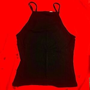 Express Black Neck Tank Top